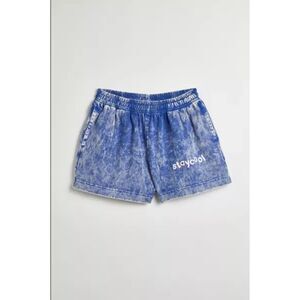 Urban Outfitters STAYCOOLNYC Men's Blue Acid Wash Tie Dye Shorts 3"